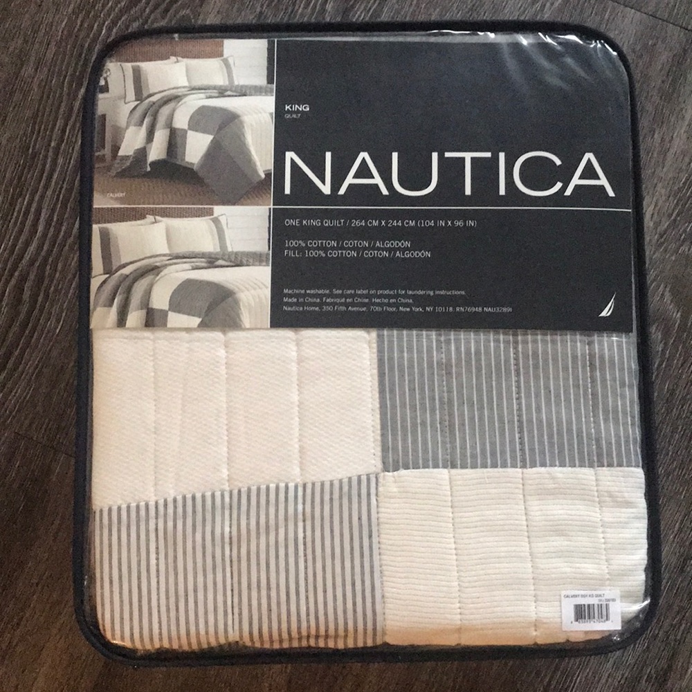 New Nautica King Quilt